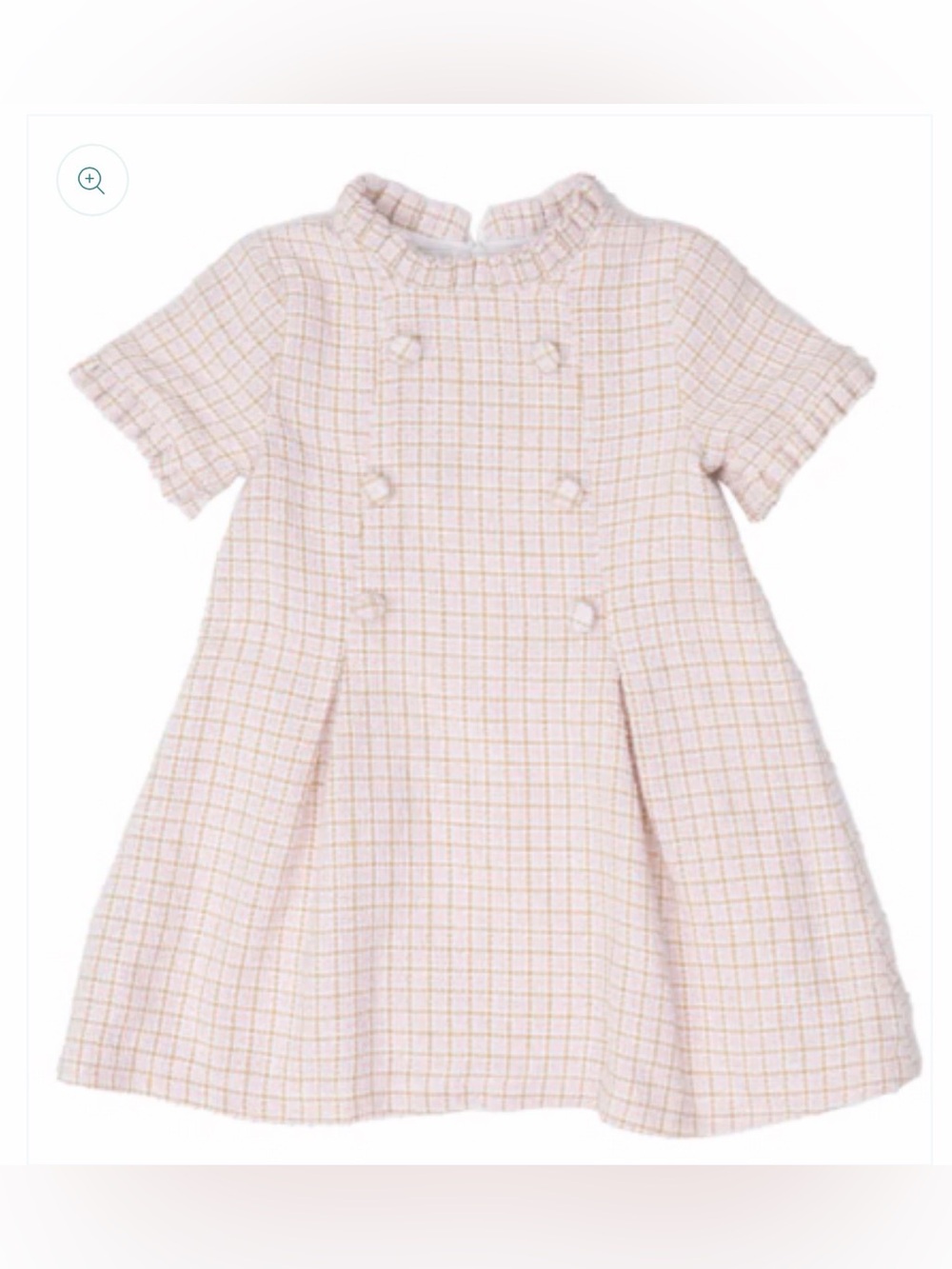 The Oaks Apparel Co Emerson Pink Twinkie Tweed Dress